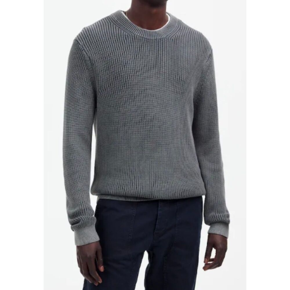 Madewell crewneck shaker stitch sweater
